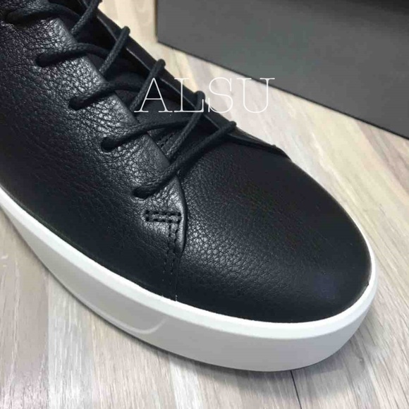 NWT ECCO Soft 8 High Top Leather Black AUTHENTIC - Picture 6 of 8